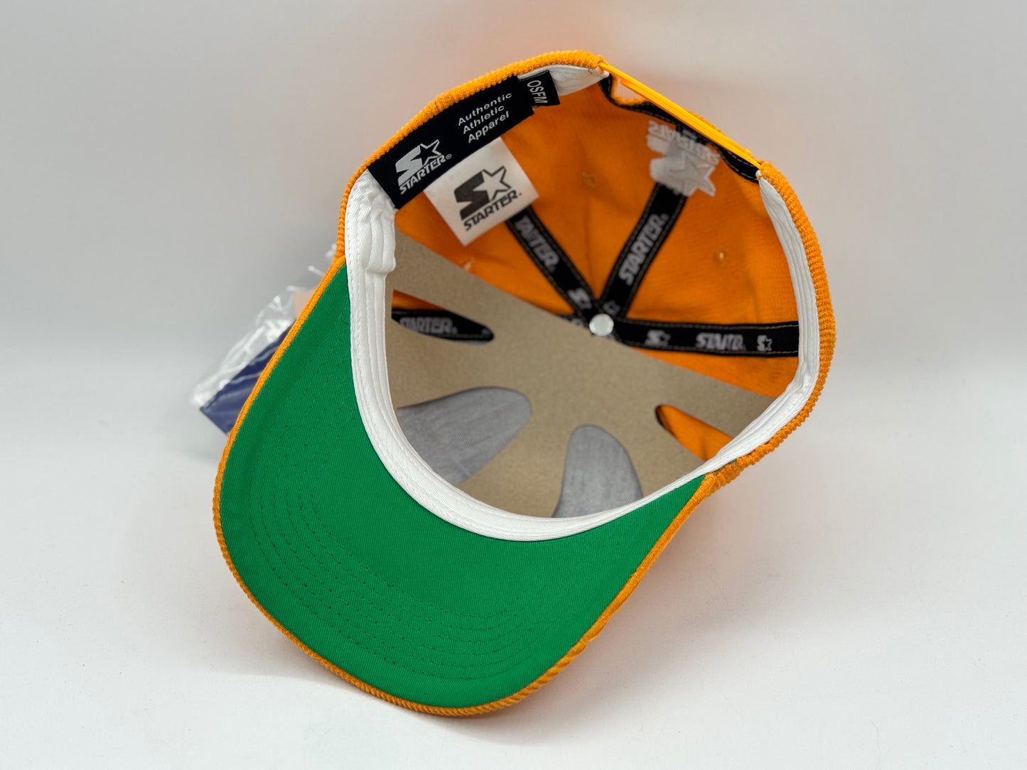 Starter βSβ Corduroy Snapback (Orange)