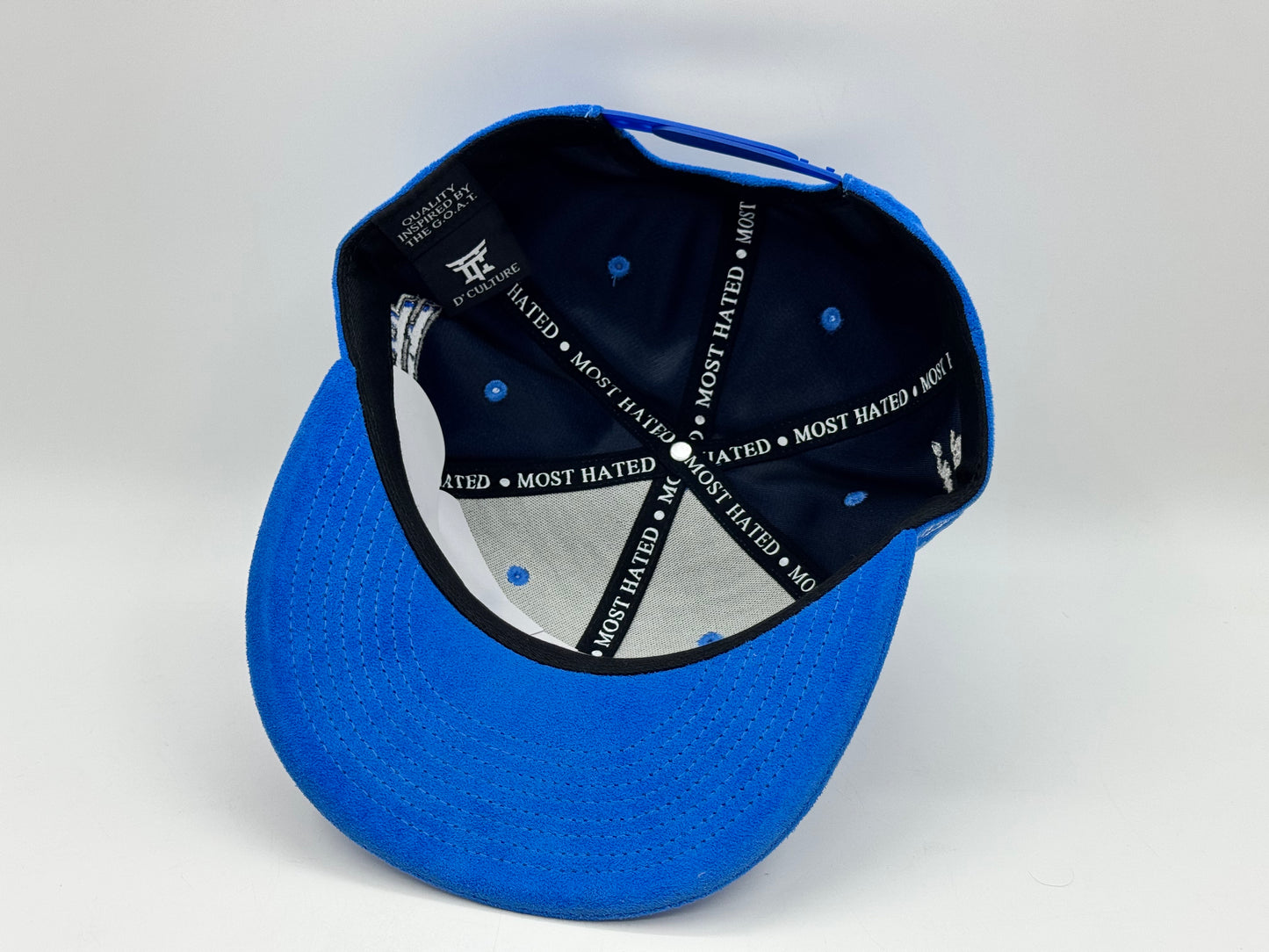 Most Hated Suede Snapback – Blue (D’Culture)