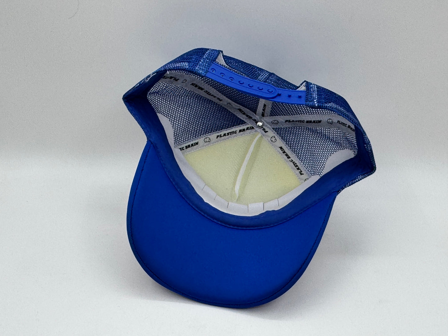 Plastic Brain Trucker Cap – Blue/White