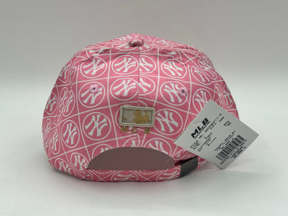 MLB Korea New York Yankees Monogram Cap – Pink / Gold