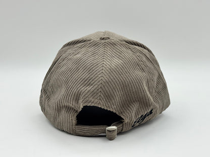 Corduroy Biker Dad Cap – Khaki