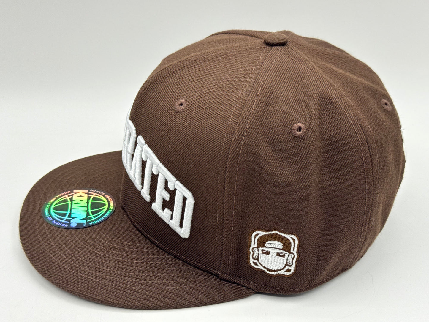 “Underrated” Snapback Cap – Brown by KRWN
