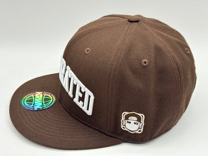 “Underrated” Snapback Cap – Brown by KRWN