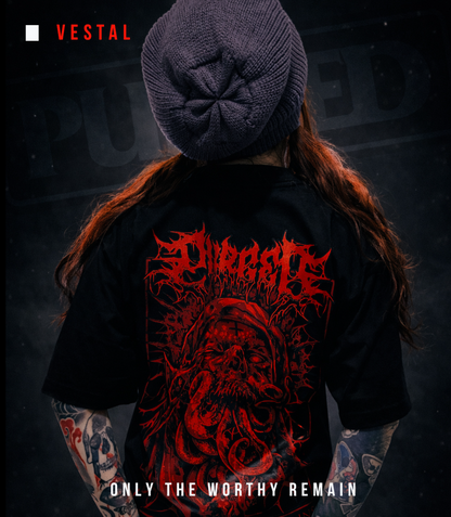 PURGED VESTAL Oversized Graphic T-Shirt