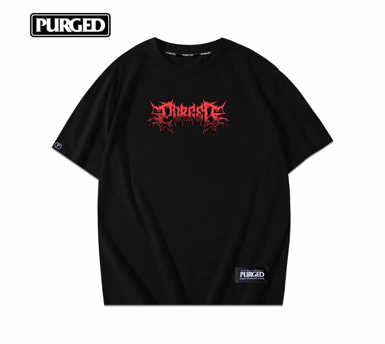 PURGED VESTAL Oversized Graphic T-Shirt