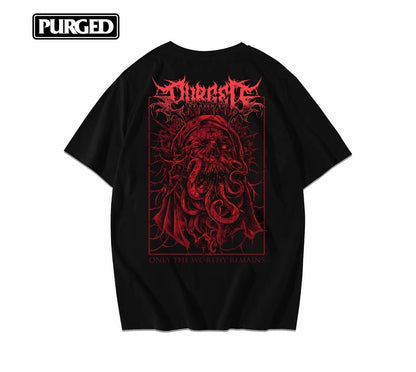 PURGED VESTAL Oversized Graphic T-Shirt