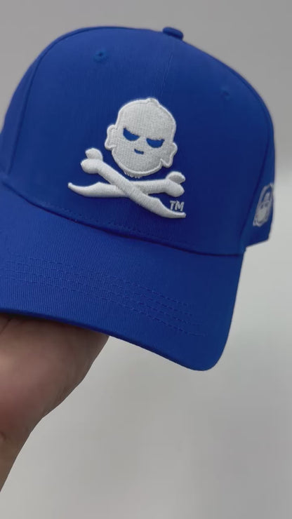 Skull Logo Dad Hat – Royal Blue by KRWN