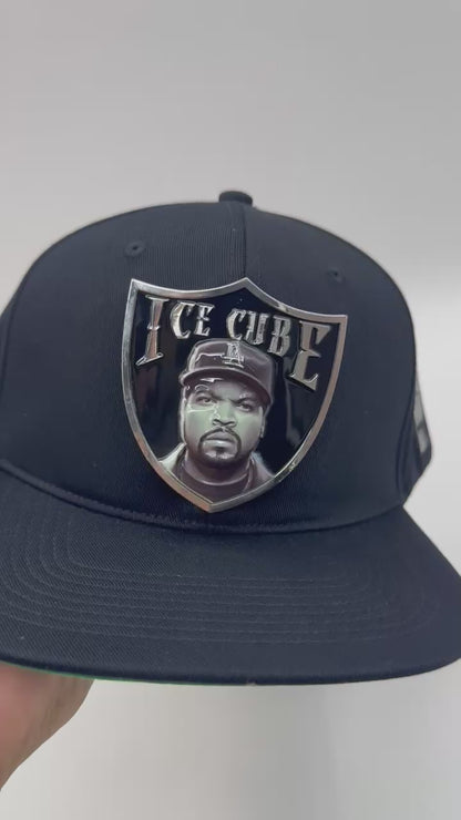 Hustle4D Ice Cube Metal Badge Snapback – Black