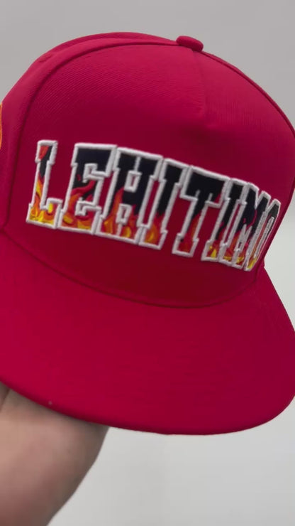 LEHITIMO Flame Snapback – Red by Salakot ni Alas