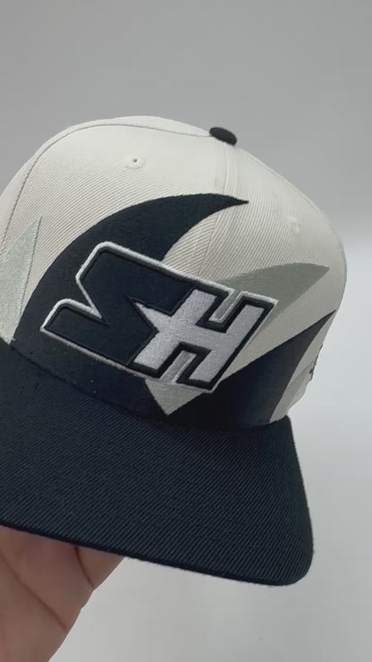 “SH” Dstooth Snapback – Cream/Black by Street Hustler