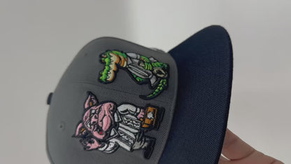 “No to Pig & Crocodile” Snapback Cap – Anti-Corruption Edition by KRWN