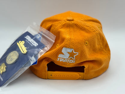 Starter “S” Corduroy Snapback (Orange)