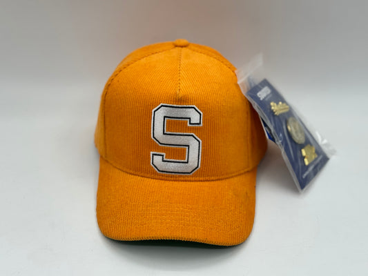 Starter “S” Corduroy Snapback (Orange)