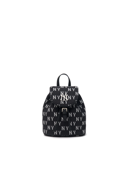 MLB Monogram Jacquard Mini Backpack – Black