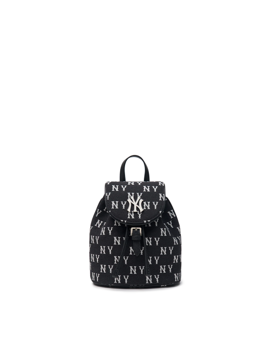 MLB Monogram Jacquard Mini Backpack – Black