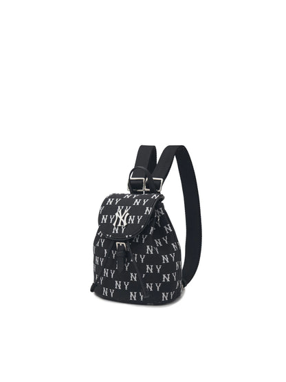 MLB Monogram Jacquard Mini Backpack – Black