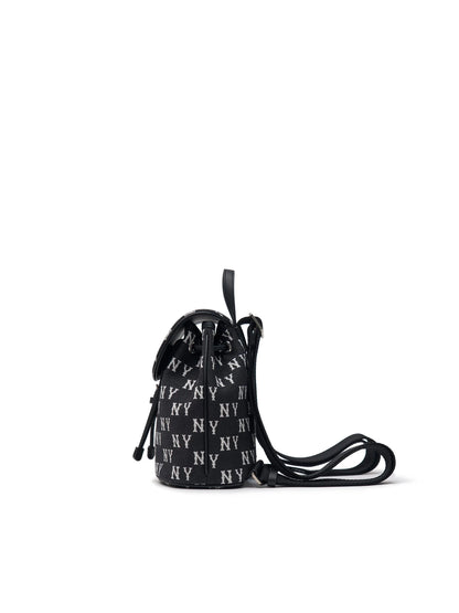 MLB Monogram Jacquard Mini Backpack – Black