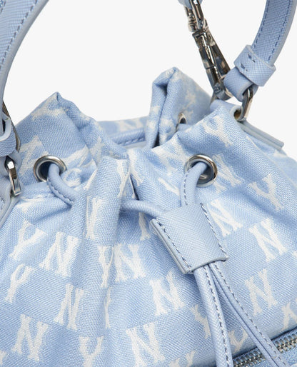 MLB Monogram Jacquard Bucket Drawstring Bag