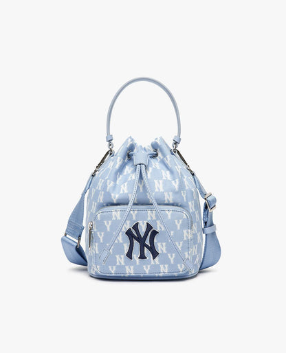 MLB Monogram Jacquard Bucket Drawstring Bag