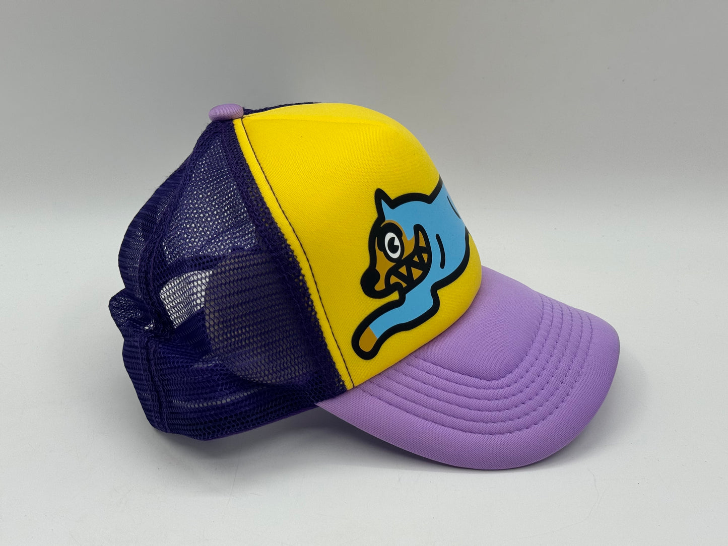 Ice Cream Running Dog Trucker Cap – Yellow / Purple