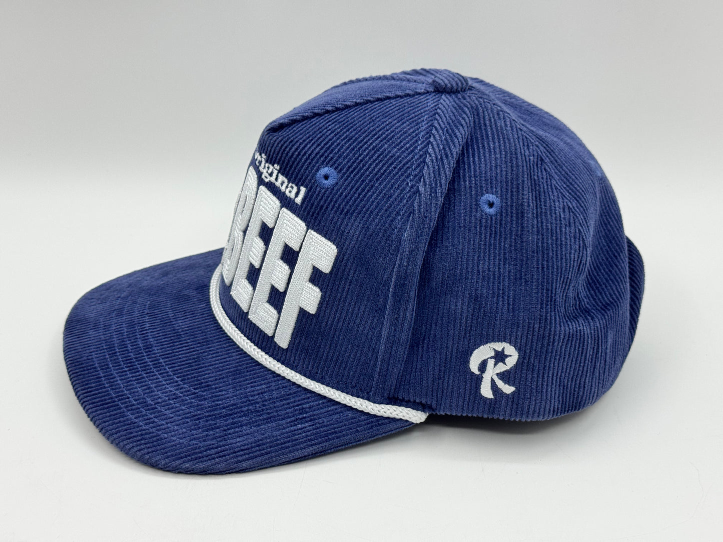 Mr. Beef Corduroy Snapback Cap – Blue