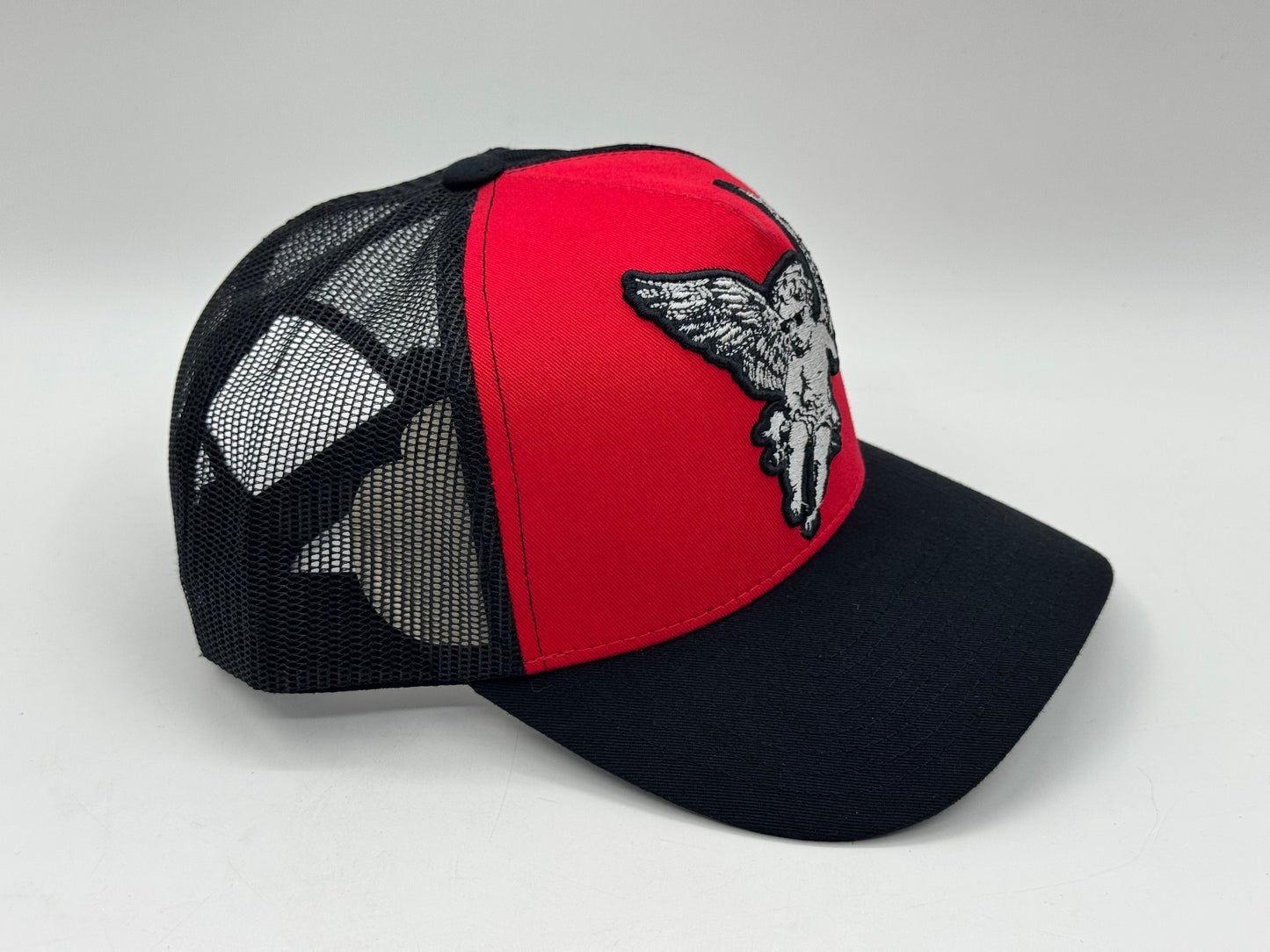 Angel Trucker Snapback – Red / Black
