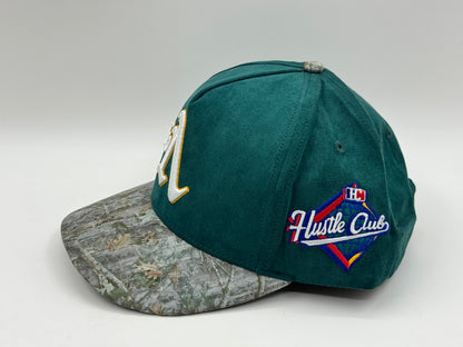 Hustle Club Vegas Snapback – Green / Camo Brim