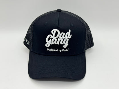 Dad Gang Mesh Trucker Cap – Black