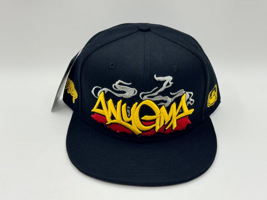 Anygma Black Snapback – KRWN x FlipTop
