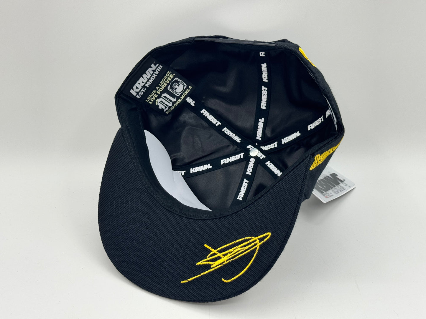 Anygma Black Snapback – KRWN x FlipTop