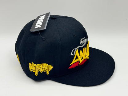 Anygma Black Snapback – KRWN x FlipTop
