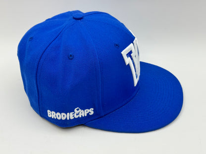 Blue Paisley “W” Snapback by WIP CAPS x Brodiecaps