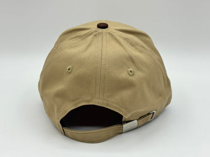 Two-Tone Dad Hat (Khaki/Brown) by KRWN