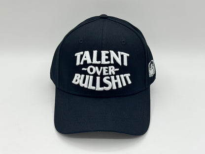 “Talent Over Bullshit” Dad Hat – Black by KRWN