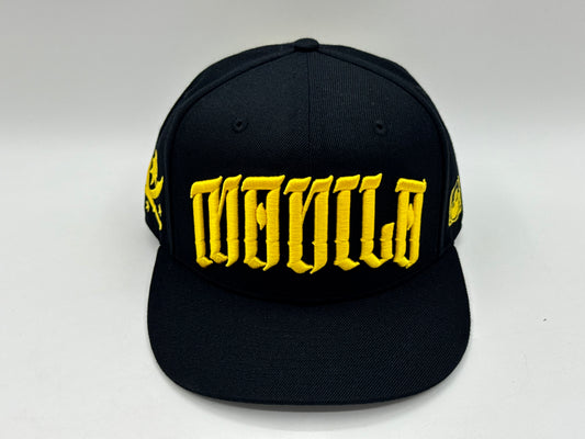 Manila Prime Black/Yellow Gold Snapback by KRWN