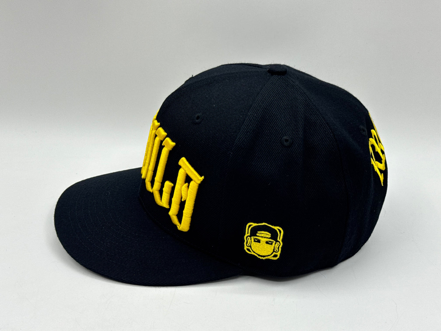 Manila Prime Black/Yellow Gold Snapback by KRWN