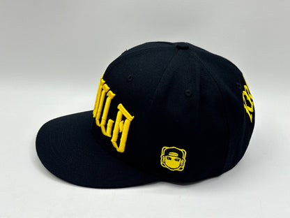Manila Prime Black/Yellow Gold Snapback by KRWN