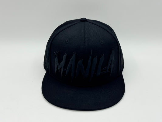 Manila Kings Triple Black Snapback by KRWN