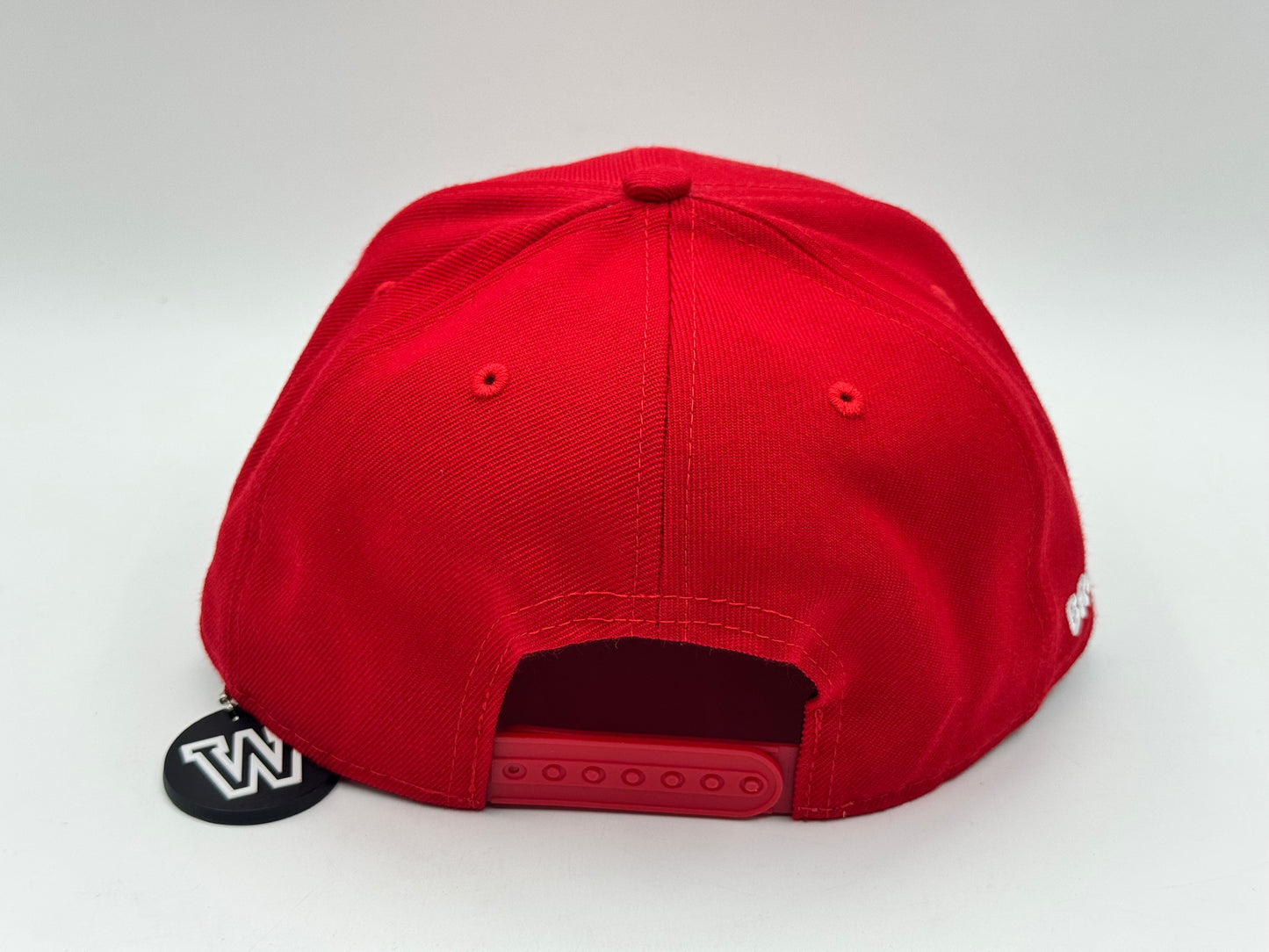 Red Paisley “W” Snapback by WIP CAPS x Brodiecaps