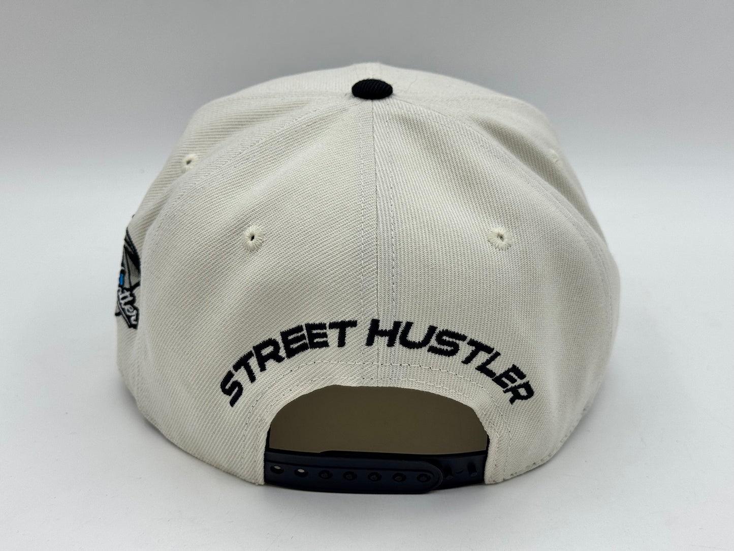 “SH” Dstooth Snapback – Cream/Black by Street Hustler