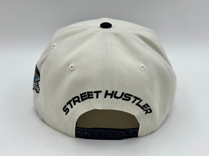 “SH” Dstooth Snapback – Cream/Black by Street Hustler