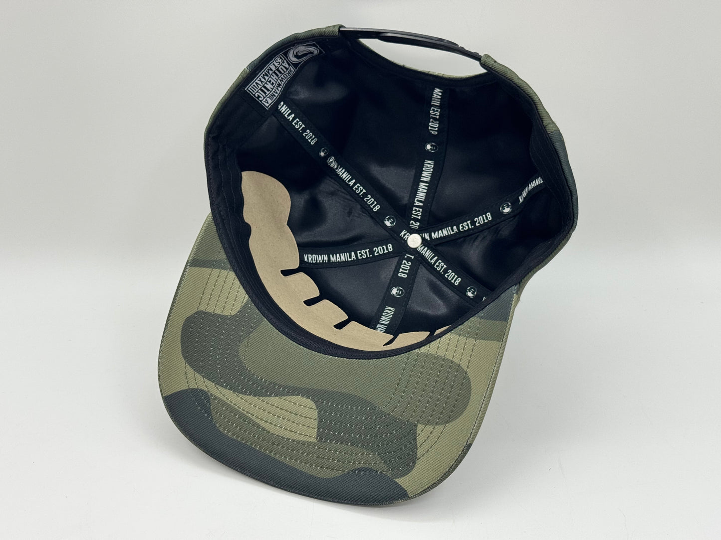 WU Manila Snapback CAMO – KRWN (Deadstock)
