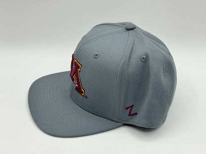 Minnesota “M” Snapback Cap – Grey