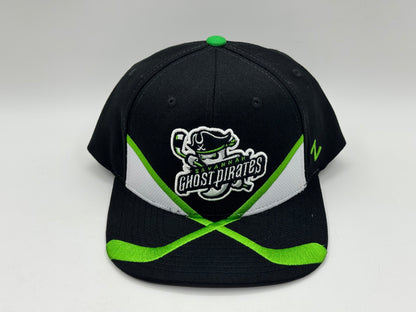 Savannah Ghost Pirates Snapback Cap – Black / Green