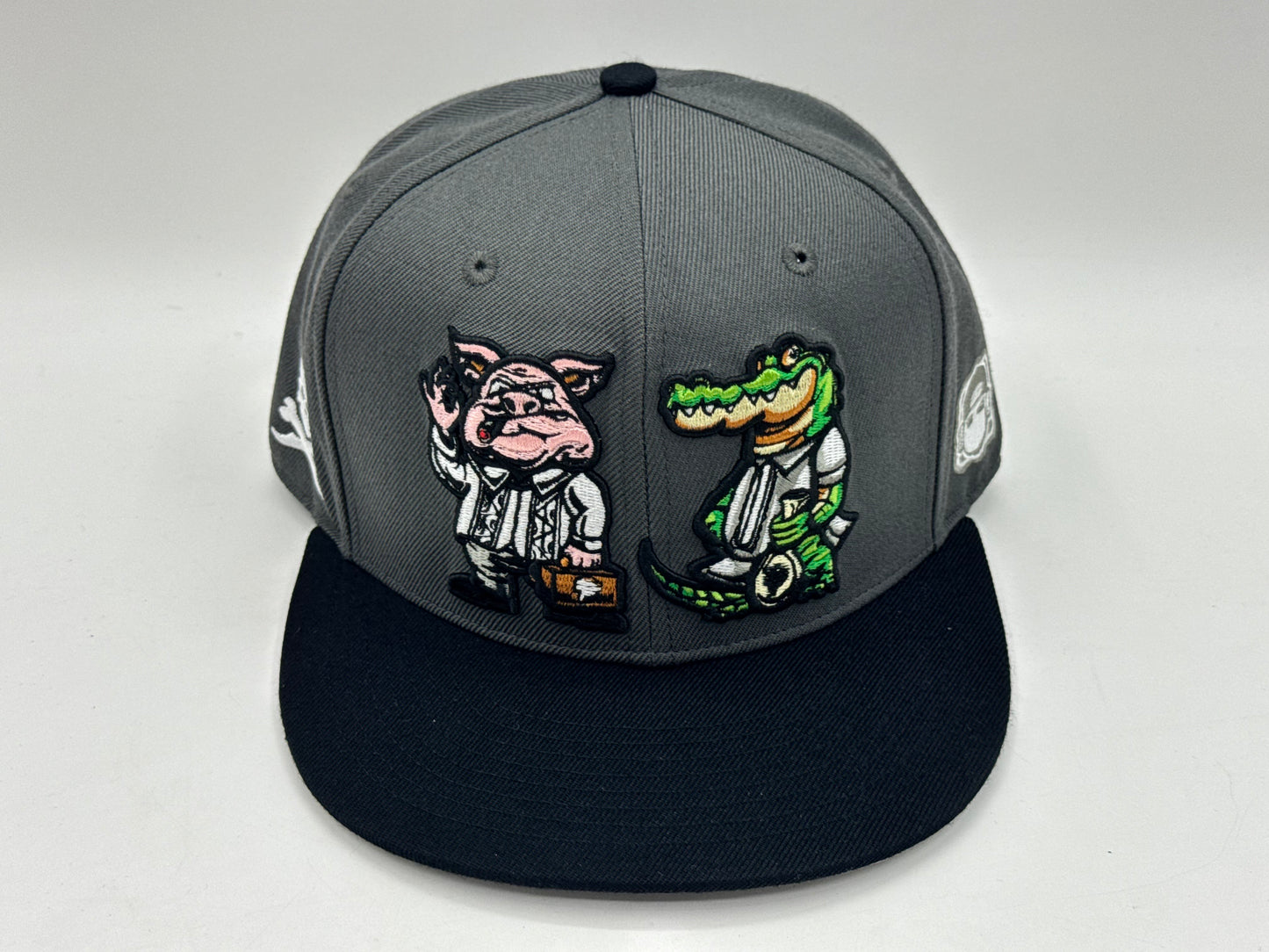 “No to Pig & Crocodile” Snapback Cap – Anti-Corruption Edition by KRWN