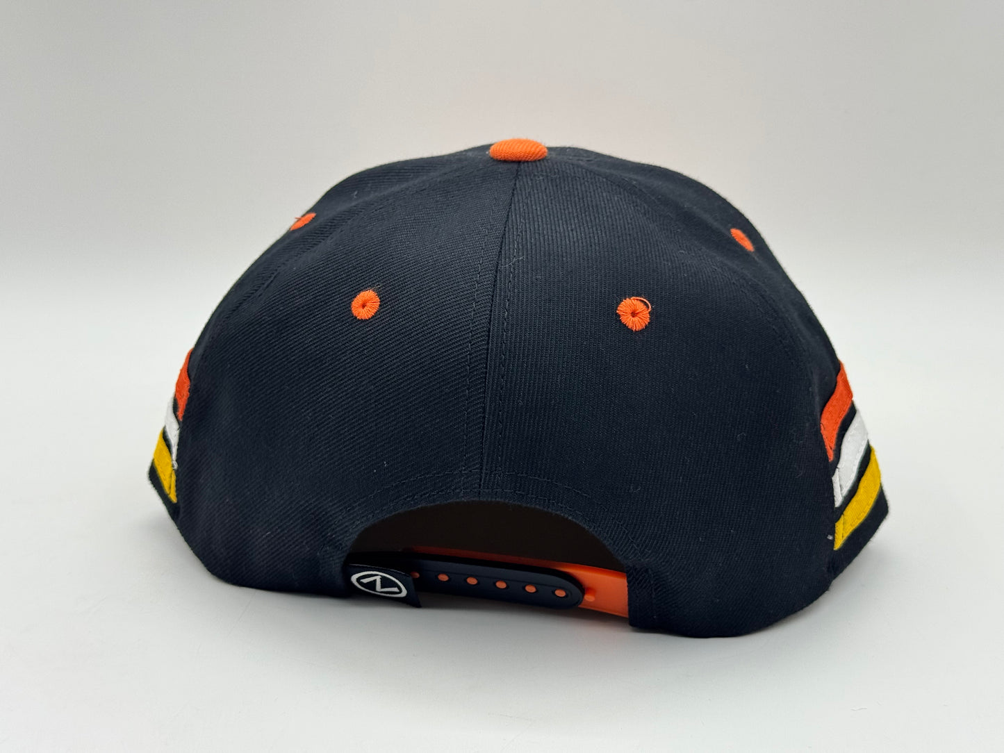 Anaheim Ducks Lace Snapback Cap – Black / Orange