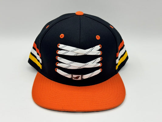 Anaheim Ducks Lace Snapback Cap – Black / Orange