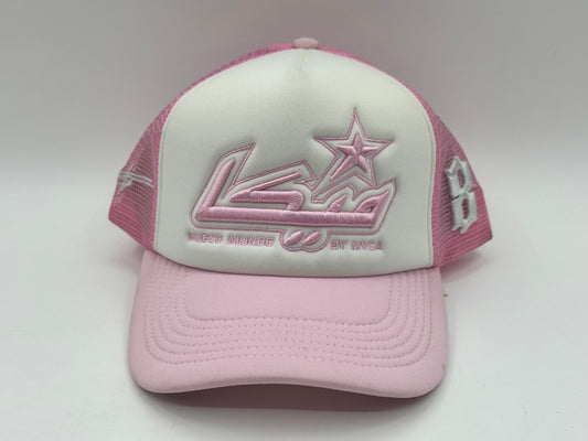 Mueco Mundo Trucker Cap – Pink / White
