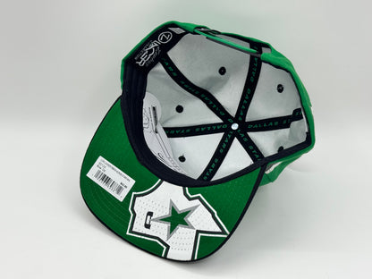 Dallas Stars Hockey Lace Snapback Cap – Green / Black