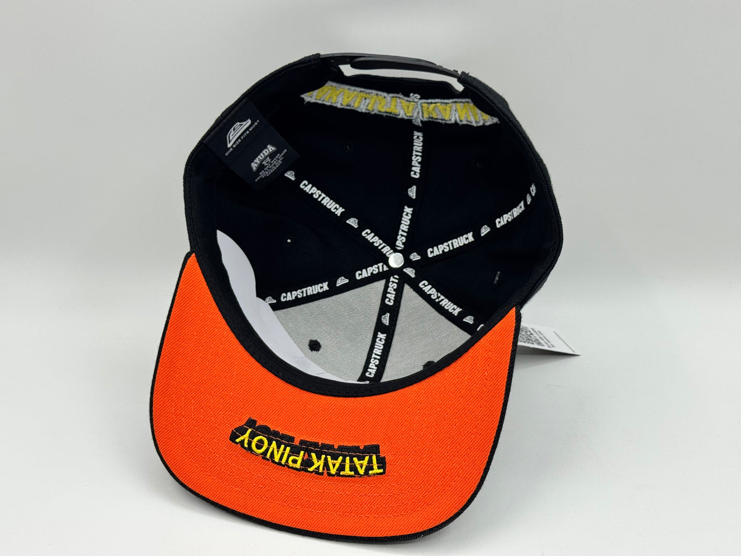 Ayuda Snapback Cap by Capstruck (Black/Orange)